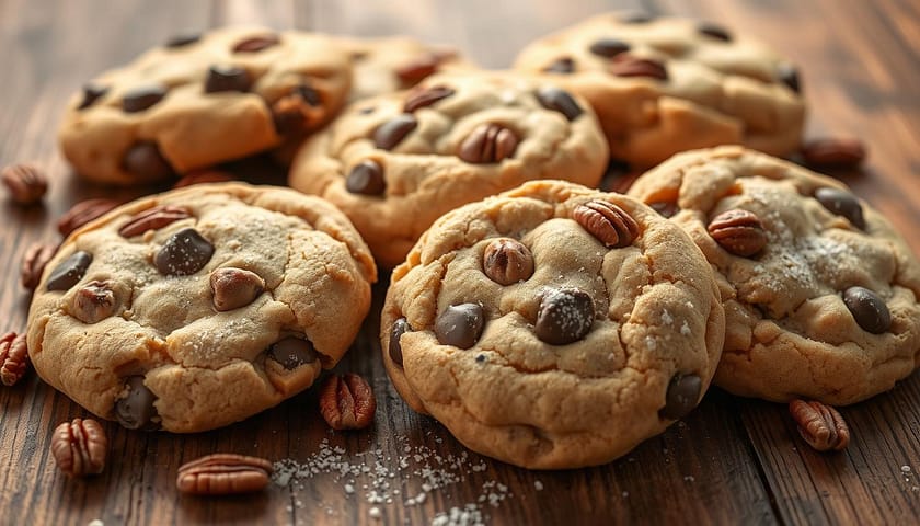 chocolate chip pecan cookies