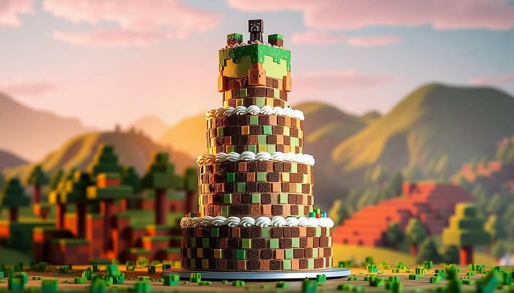 minecraft cake