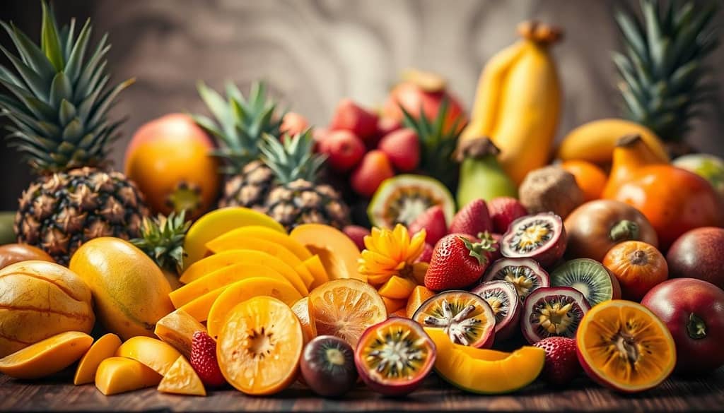 tropical fruits for smoothie