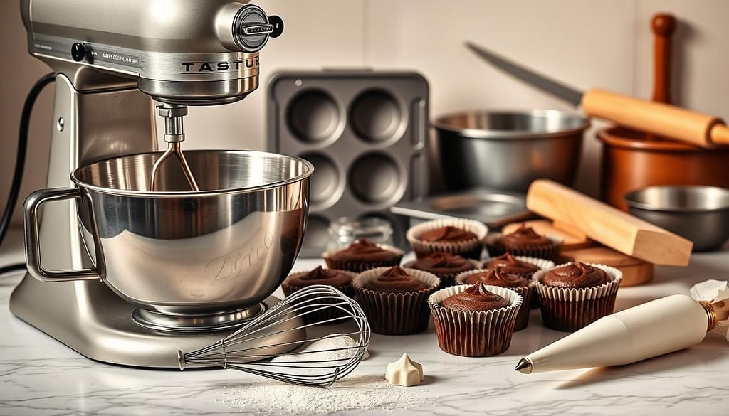 baking equipment for chocolate cupcake recipe