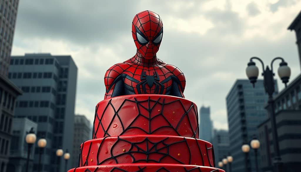 spiderman cake decoration