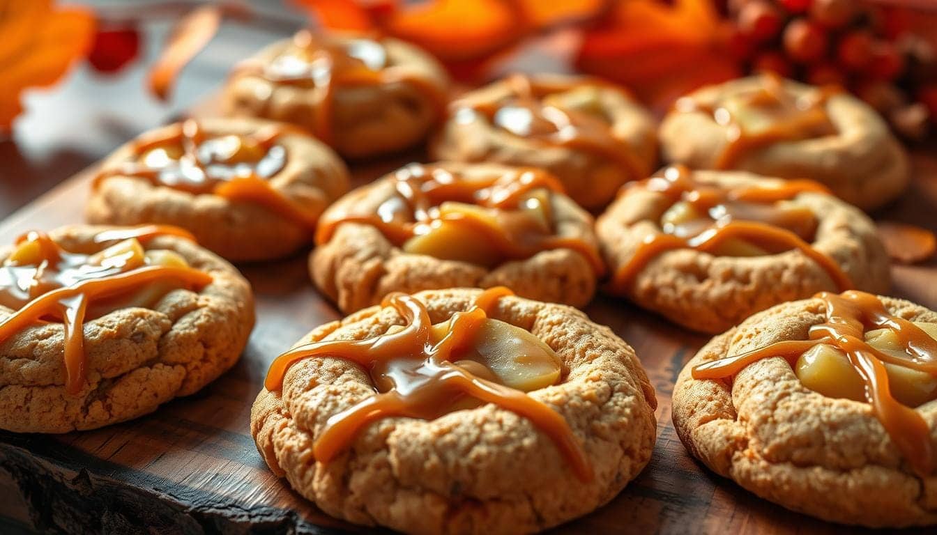 caramel apple cookies