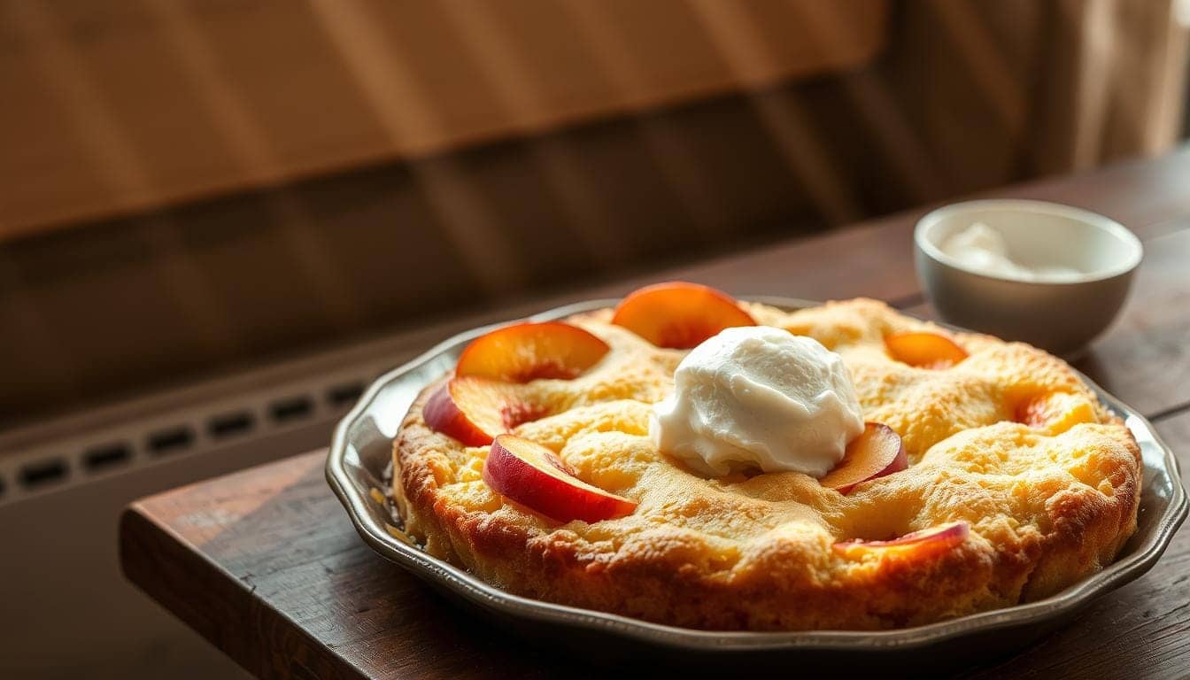 peach cobbler dump cake