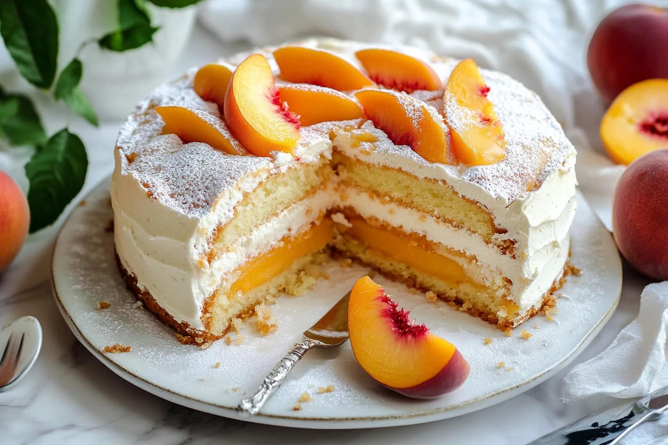 Fresh Peach cake