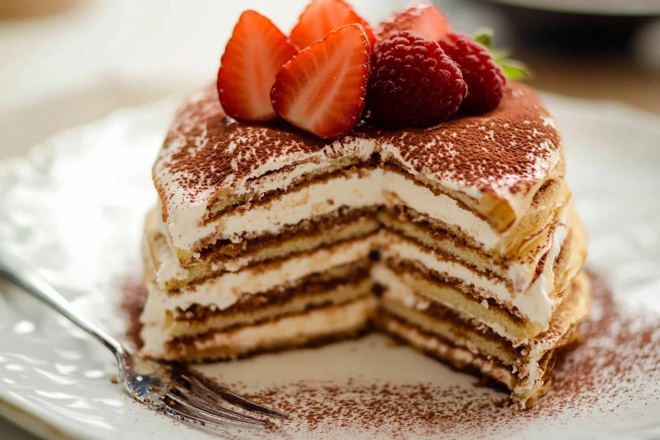 Tiramisu Crepe Cake