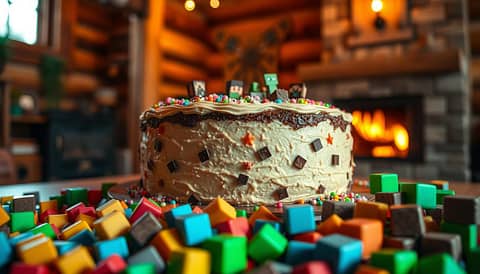 minecraft cake