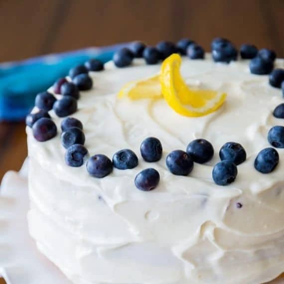 Lemon Blueberry Layer Cake