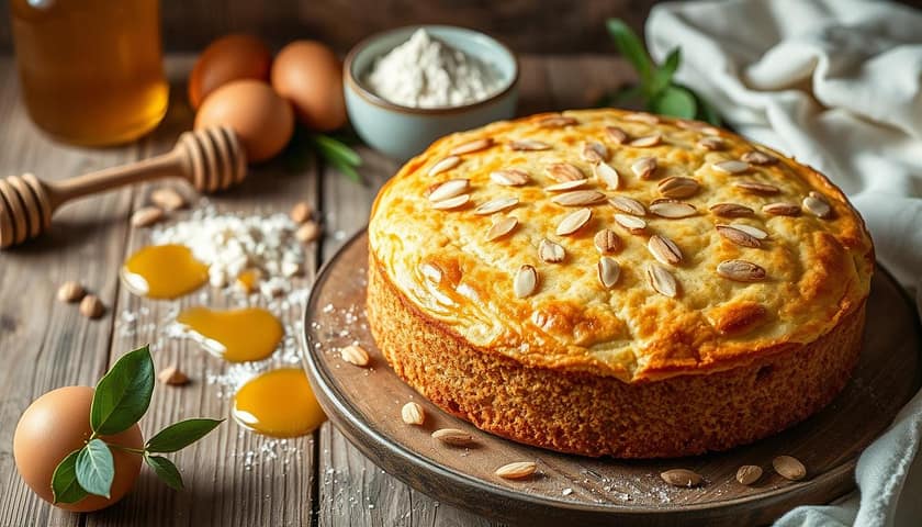 almond cake with almond flour