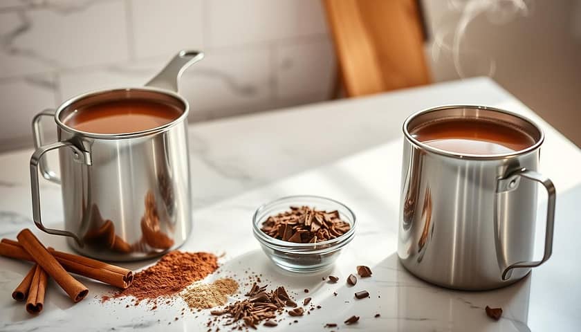 5-minute mocha pots