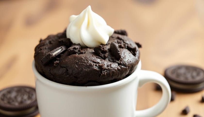 how to make oreo mug cake