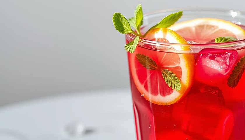 Iced Hibiscus Tea
