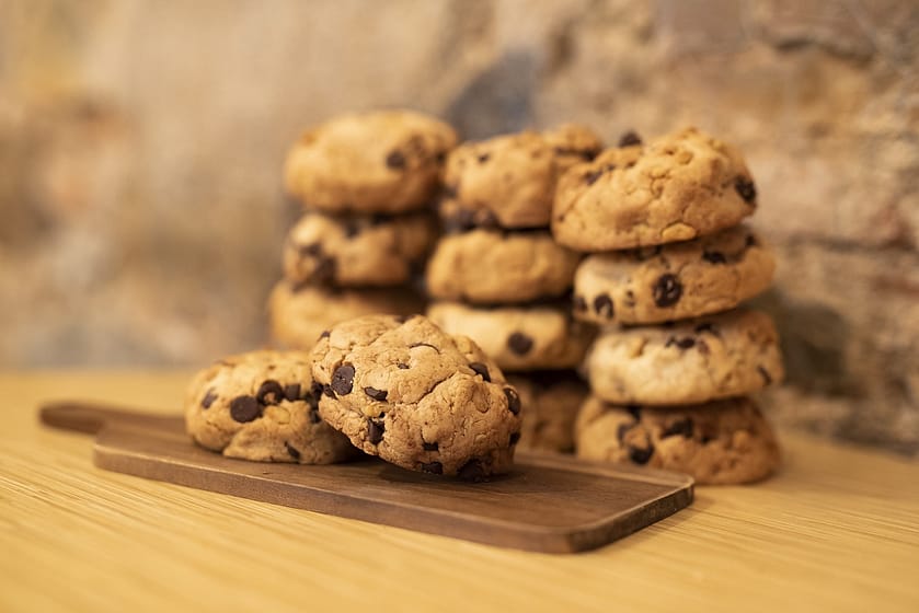eggless chocolate chip cookies